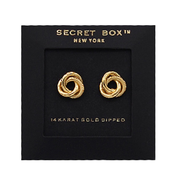 Mini Textured Knot Studs - Picture 1 of 1